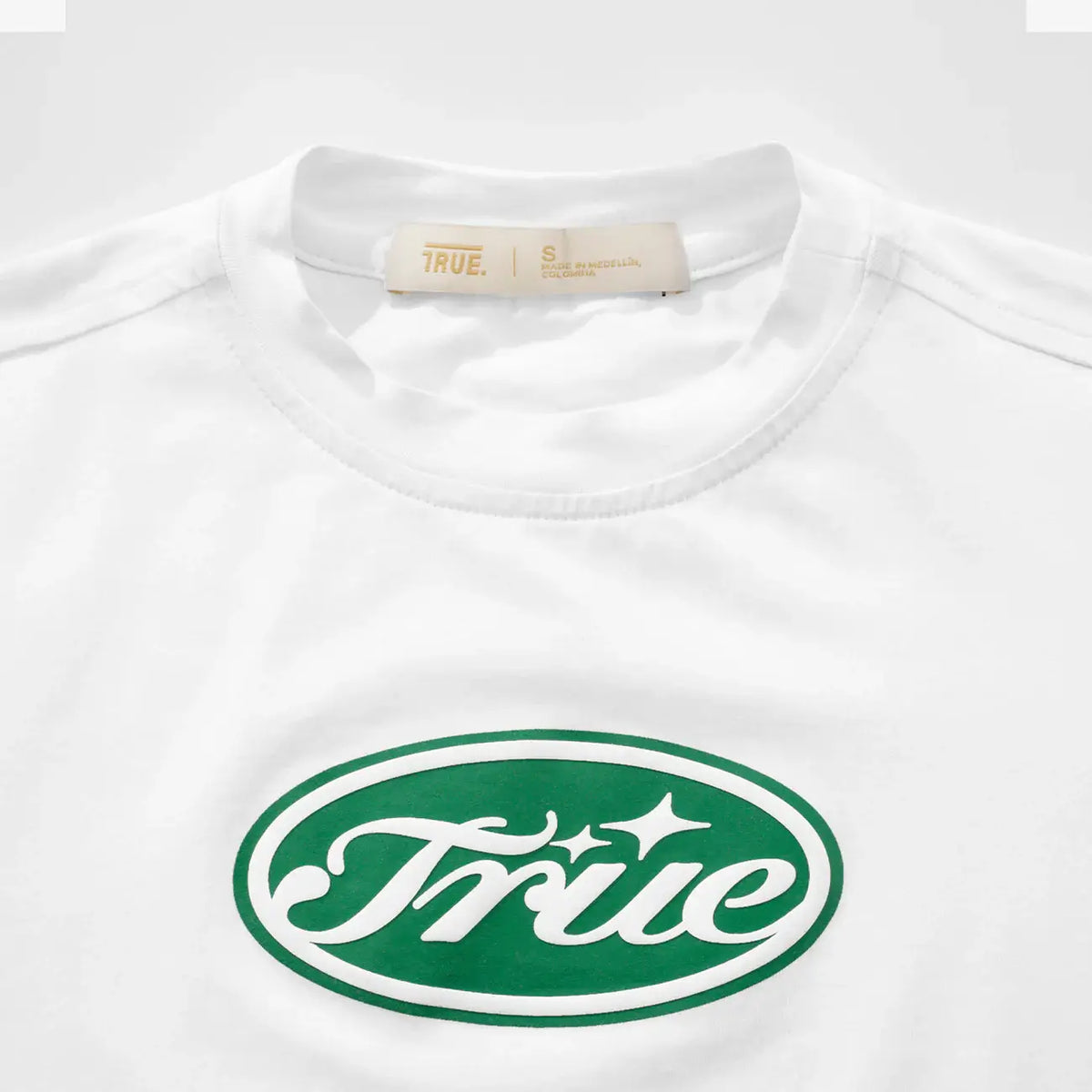 TRUE TRUE STAMP SLIM TEE CAMISETA BLANCA