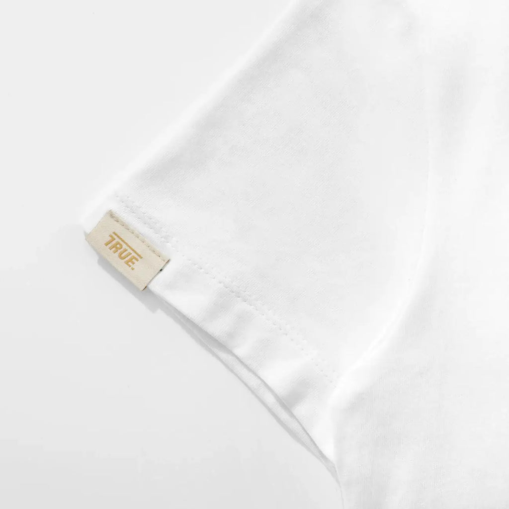 TRUE TRUE STAMP SLIM TEE CAMISETA BLANCA