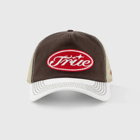 TRUE TRUE STAMP TRUCKER CAP GORRA AJUSTABLE CAMIONERA CAFE