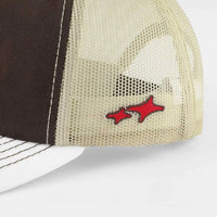 TRUE TRUE STAMP TRUCKER CAP GORRA AJUSTABLE CAMIONERA CAFE