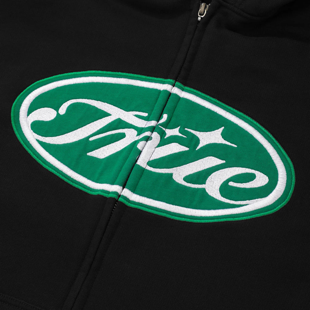 TRUE TRUE STAMP ZIPPER HOODIE BUZOS NEGRO