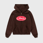 TRUE TRUE STAMP ZIPPER HOODIE BUZOS CAFE