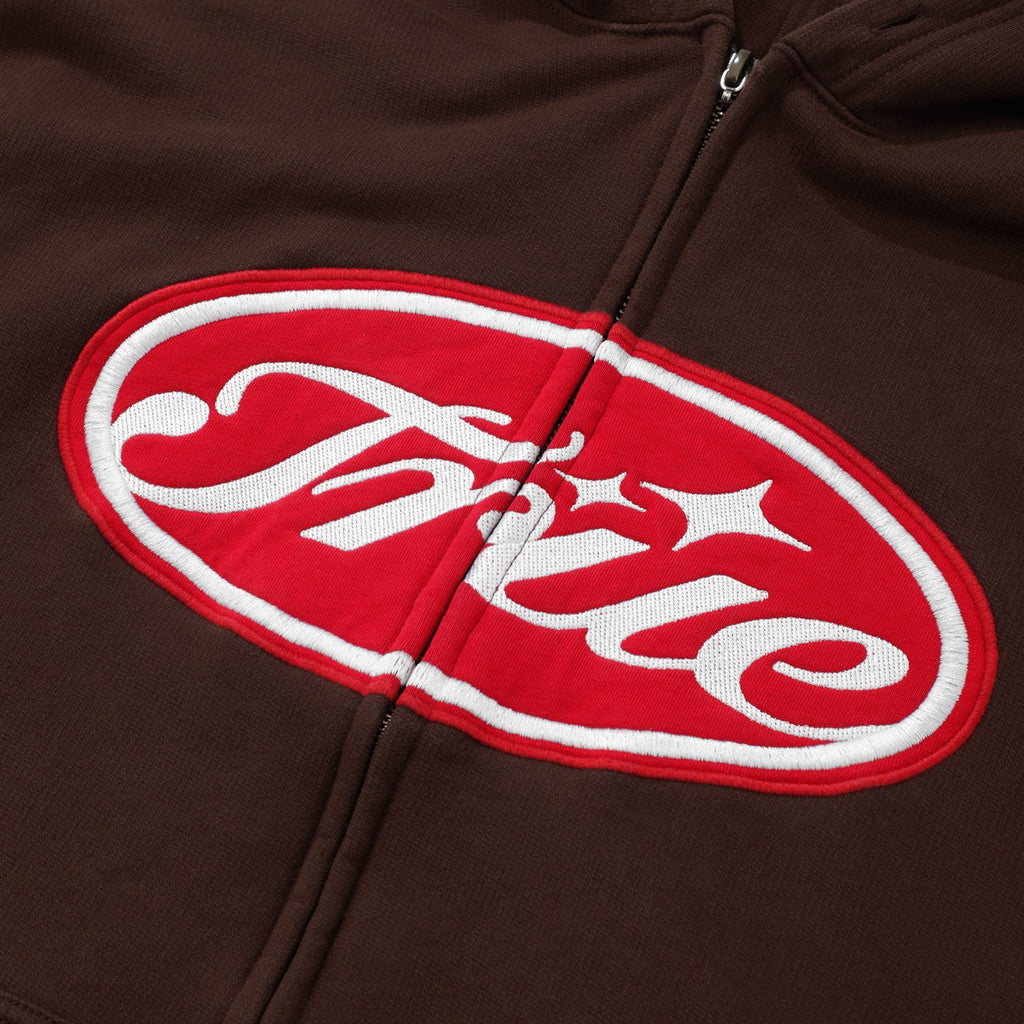 TRUE TRUE STAMP ZIPPER HOODIE BUZOS CAFE