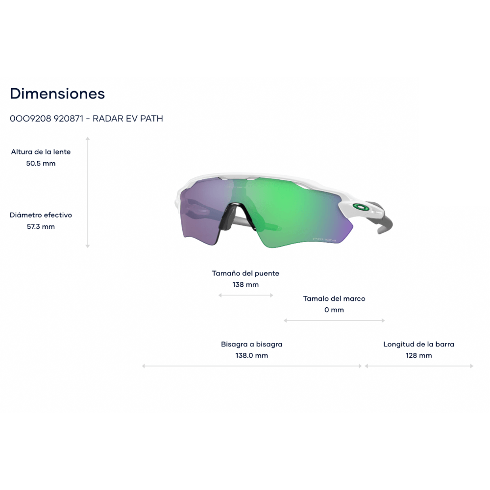GAFAS OAKLEY RADAR EV PATH BLANCO / VERDE