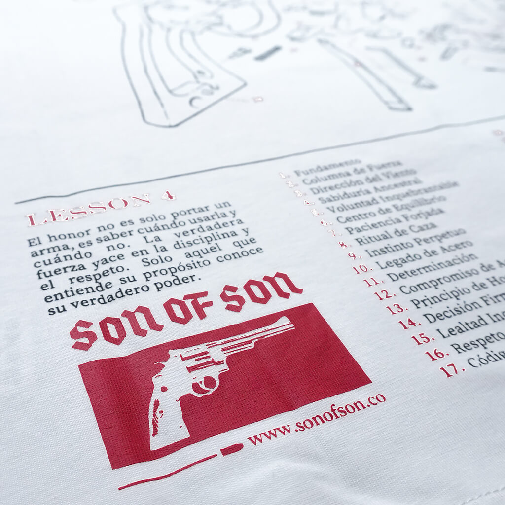 SON OF SON NEGOCIOS DE FAMILIA FIELD NOTES CAMISETA OVERSIZED BLANCA