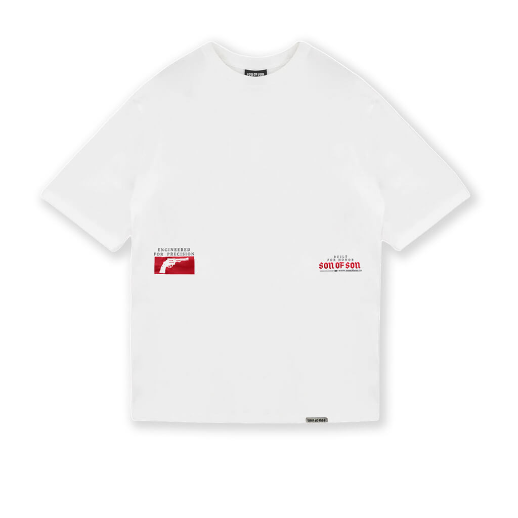 SON OF SON NEGOCIOS DE FAMILIA FIELD NOTES CAMISETA OVERSIZED BLANCA