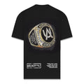 AURUM GEMS & STONES AU RING CAMISETA OVERSIZED NEGRA
