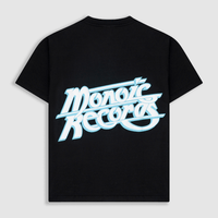 MONOIC RECORDS CAMISETA OVERSIZED RECORDS NEGRA