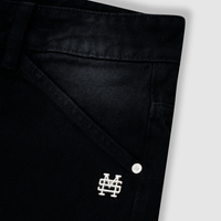 MONOIC RECORDS POCKET STRAIGHT JEANS NEGRO DESGASTADO