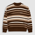 MONOIC RECORDS SACO TEJIDO CAFE / CREMA / BEIGE