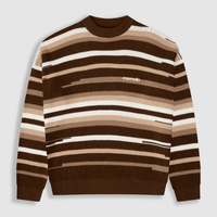 MONOIC RECORDS SACO TEJIDO CAFE / CREMA / BEIGE