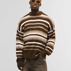 MONOIC RECORDS SACO TEJIDO CAFE / CREMA / BEIGE