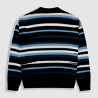 MONOIC RECORDS SACO TEJIDO AZUL / CREMA / NEGRO
