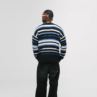 MONOIC RECORDS SACO TEJIDO AZUL / CREMA / NEGRO