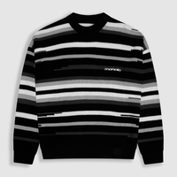 MONOIC RECORDS SACO TEJIDO NEGRO / CREMA / GRIS