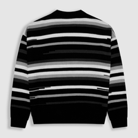 MONOIC RECORDS SACO TEJIDO NEGRO / CREMA / GRIS