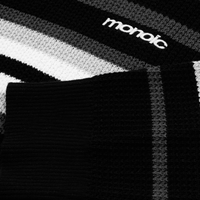 MONOIC RECORDS SACO TEJIDO NEGRO / CREMA / GRIS