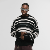 MONOIC RECORDS SACO TEJIDO NEGRO / CREMA / GRIS