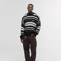 MONOIC RECORDS SACO TEJIDO NEGRO / CREMA / GRIS