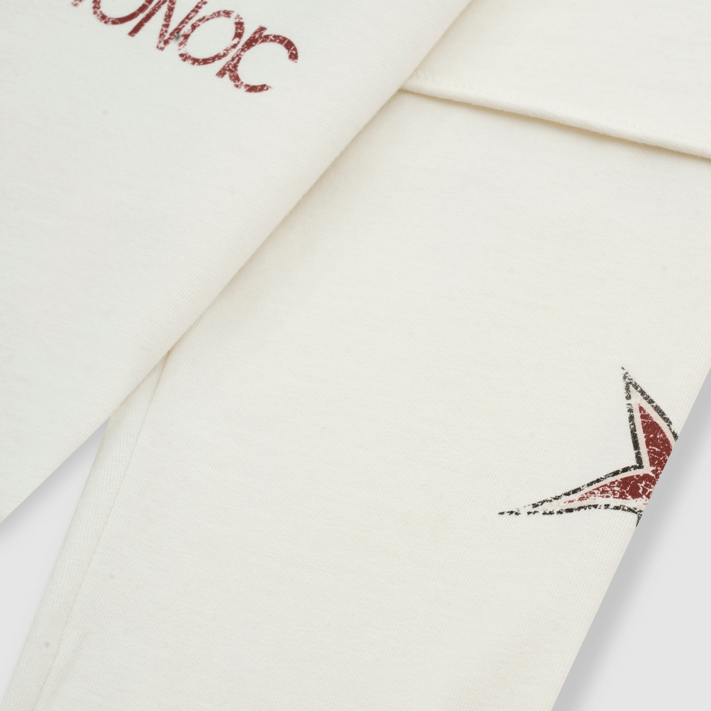 MONOIC RECORDS CAMISETA DOBLRE MANGA STARS BLANCA