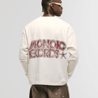 MONOIC RECORDS CAMISETA DOBLRE MANGA STARS BLANCA