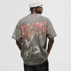 MONOIC RECORDS CAMISETA OVERSIZED MONOIC EAGLE GRIS DESGASTADO