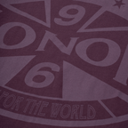 MONOIC RECORDS CAMISETA OVERSIZED BUILT FOR THE WORLD VINOTINTO