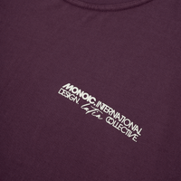 MONOIC RECORDS CAMISETA OVERSIZED BUILT FOR THE WORLD VINOTINTO