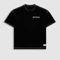 MONOIC RECORDS CAMISETA BOXY FIT DESIGN COLLECTIVE NEGRA