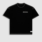 MONOIC RECORDS CAMISETA BOXY FIT DESIGN COLLECTIVE NEGRA
