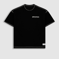 MONOIC RECORDS CAMISETA BOXY FIT DESIGN COLLECTIVE NEGRA