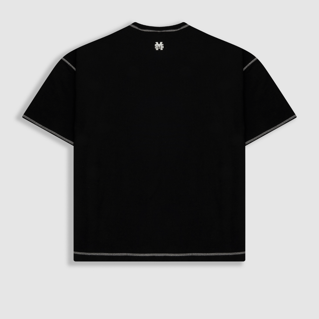 MONOIC RECORDS CAMISETA BOXY FIT DESIGN COLLECTIVE NEGRA