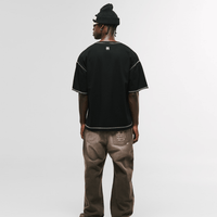 MONOIC RECORDS CAMISETA BOXY FIT DESIGN COLLECTIVE NEGRA