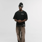 MONOIC RECORDS CAMISETA BOXY FIT DESIGN COLLECTIVE NEGRA
