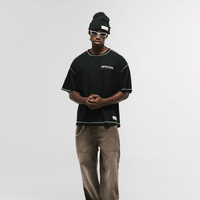 MONOIC RECORDS CAMISETA BOXY FIT DESIGN COLLECTIVE NEGRA