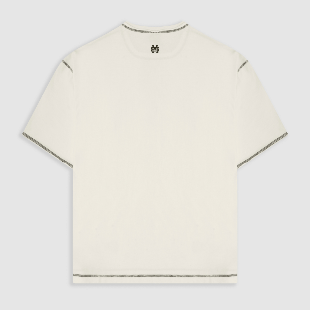 MONOIC RECORDS CAMISETA BOXY FIT DESIGN COLLECTIVE BLANCA