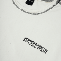 MONOIC RECORDS CAMISETA BOXY FIT DESIGN COLLECTIVE BLANCA