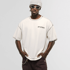 MONOIC RECORDS CAMISETA BOXY FIT DESIGN COLLECTIVE BLANCA