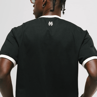 MONOIC RECORDS CAMISETA RINGER FIT NEGRA / BLANCO