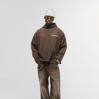 MONOIC RECORDS HOODIE COMPASS CAFE DESGASTADO