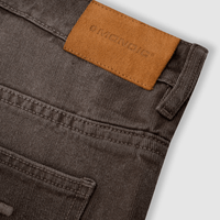MONOIC RECORDS POCKET STRAIGHT JEANS CAFE DESGASTADO