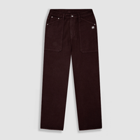 MONOIC RECORDS POCKET STRAIGHT JEANS VINOTINTO