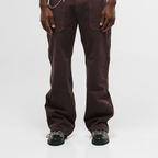 MONOIC RECORDS POCKET STRAIGHT JEANS VINOTINTO