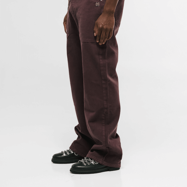 MONOIC RECORDS POCKET STRAIGHT JEANS VINOTINTO