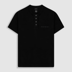 MONOIC RECORDS CAMISETA HENLEY NEGRA
