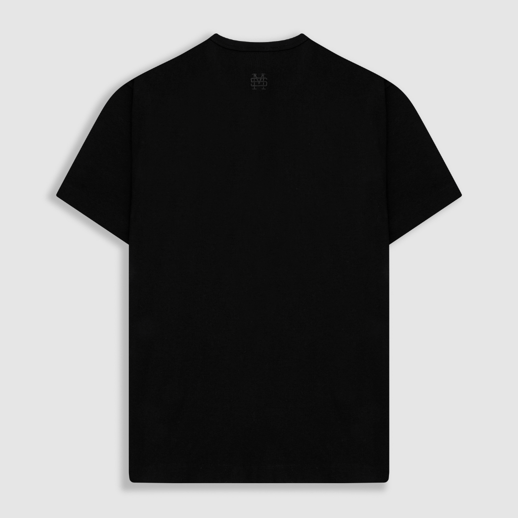 MONOIC RECORDS CAMISETA HENLEY NEGRA