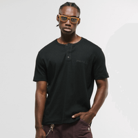 MONOIC RECORDS CAMISETA HENLEY NEGRA