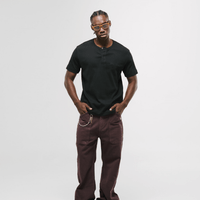 MONOIC RECORDS CAMISETA HENLEY NEGRA