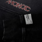 MONOIC RECORDS BUZO DE CIERRE MONOIC NECORDS NEGRO DESGASTADO