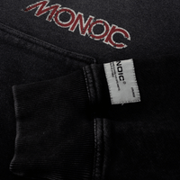 MONOIC RECORDS BUZO DE CIERRE MONOIC NECORDS NEGRO DESGASTADO